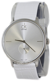 Calvin Klein Dress Srebrny/Skóra Ø41 mm K2Y211K6