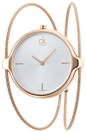 Calvin Klein Agile Srebrny/Stal w kolorze różowego złota Ø30 mm K2Z2S616