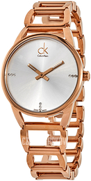 Calvin Klein Stately Srebrny/Stal w kolorze różowego złota Ø34 mm K3G2362W