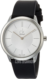 Calvin Klein Minimal Srebrny/Skóra Ø35 mm K3M221C6