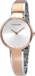 Calvin Klein Srebrny/Stal w kolorze różowego złota Ø30 mm K4E2N61X