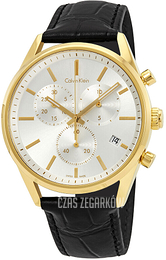 Calvin Klein Srebrny/Skóra Ø44 mm K4M275C6