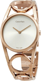 Calvin Klein Round Srebrny/Stal w kolorze różowego złota Ø34 mm K5U2M646
