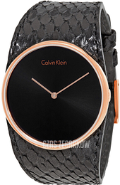 Calvin Klein Spellbound Czarny/Skóra Ø39 mm K5V236C1