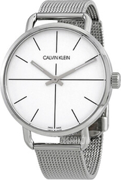 Calvin Klein Biały/Stal Ø42 mm K7B21126