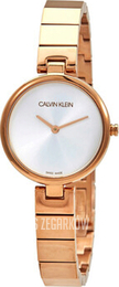 Calvin Klein Authentic Srebrny/Stal w kolorze różowego złota Ø28 mm K8G23646