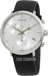 Calvin Klein High Noon Srebrny/Skóra Ø43 mm K8M271C6