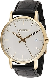 Calvin Klein Established Srebrny/Skóra Ø43 mm K9H215C6