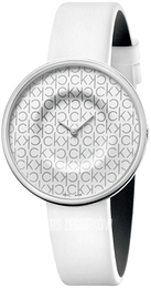 Calvin Klein Biały/Skóra Ø38 mm KAG231LX