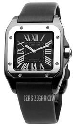 Cartier Santos Santos 100 Czarny/Tkanina 32x32 mm W2020008