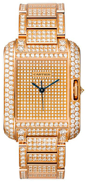 Cartier Tank Anglaise Zestaw diamentów/18 karatowe różowe złoto HPI00560