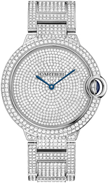 Cartier Ballon Bleu De Cartier Zestaw diamentów/18 karatowe białe złoto Ø42 mm HPI00582