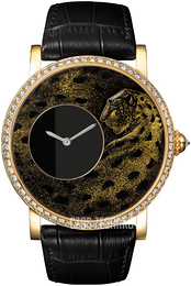 Cartier Rotonde De Cartier Czarny/Skóra Ø42 mm HPI00700