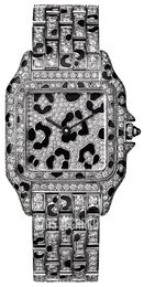 Cartier Panthere De Cartier Zestaw diamentów/18 karatowe białe złoto HPI01096