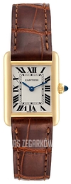 Cartier Tank Louis Srebrny/Skóra 29.5x22 mm W1529856