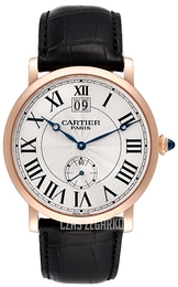 Cartier Coleccion Privee   Srebrny/Skóra Ø26 mm W1550251