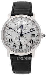Cartier Rotonde De Cartier Srebrny/Skóra Ø40.5 mm W1556218