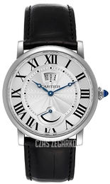 Cartier Rotonde De Cartier Srebrny/Skóra Ø40 mm W1556369