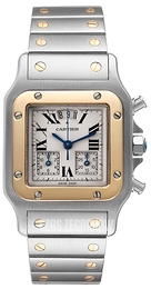 Cartier Santos de Cartier Biały/Stal W20042C4