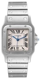Cartier Santos de Cartier Large Biały/Stal 29x29 mm W20060D6