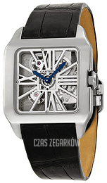 Cartier Santos Dumont Szkieletowa tarczy/Skóra W2020033