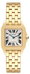 Cartier Santos Demoiselle Mini Srebrny/18 karatowe żółte złoto 18.7x18.7 mm W25062X9