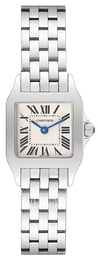 Cartier Santos Demoiselle Small Srebrny/Stal 20x20 mm W25064Z5