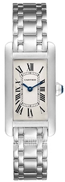 Cartier Tank Americaine Small Srebrny/18 karatowe białe złoto 34.8x19 mm W26019L1
