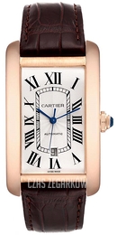 Cartier Tank Americaine X-Large Srebrny/Skóra 31.4x52 mm W2609856