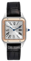Cartier Santos Dumont Srebrny/Skóra W2SA0011