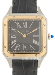 Cartier Santos Dumont Czarny/Skóra W2SA0015