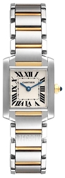 Cartier Tank Francaise Small Srebrny/Stal 25.35x20.3 mm W51007Q4