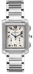 Cartier Tank Francaise Biały/Stal 37x28 mm W51024Q3