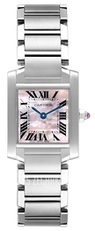 Cartier Tank Francaise Small Różowy/Stal 25.35x20.3 mm W51028Q3