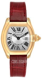 Cartier Roadster Srebrny/Skóra 36x30 mm W62018Y5
