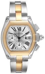 Cartier Roadster Srebrny/Stal 49x43 mm W62027Z1