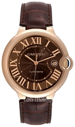Cartier Ballon Blue Brązowy/Skóra Ø42 mm W6920037