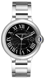 Cartier Ballon Blue Czarny/Stal Ø42 mm W6920042