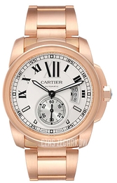 Cartier Calibre de Cartier Srebrny/18 karatowe różowe złoto Ø42 mm W7100018