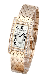 Cartier Tank Americaine Srebrny/18 karatowe różowe złoto WB710008