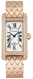 Cartier Tank Americaine Srebrny/18 karatowe różowe złoto WB710010