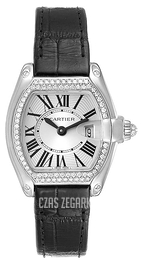 Cartier Roadster Srebrny/Skóra 36x30 mm WE500260