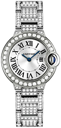 Cartier Ballon Bleu De Cartier Srebrny/18 karatowe białe złoto Ø28 mm WE9003ZA
