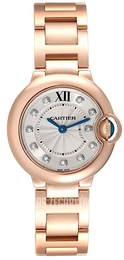 Cartier Ballon Blue Srebrny/18 karatowe różowe złoto Ø28.6 mm WE902025