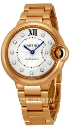 Cartier Ballon Blue Srebrny/18 karatowe różowe złoto Ø33 mm WE902039