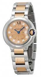 Cartier Ballon Blue Różowe złoto/18 karatowe różowe złoto Ø28 mm WE902052