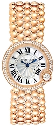 Cartier Ballon Blue Srebrny/18 karatowe różowe złoto Ø24 mm WE902057