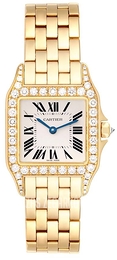 Cartier Santos Demoiselle Srebrny/18 karatowe żółte złoto 26x26 mm WF9002Y7