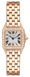 Cartier Santos Demoiselle Srebrny/18 karatowe różowe złoto WF9011Z8