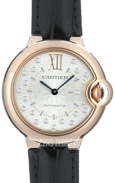 Cartier Ballon Bleu De Cartier Biały/Skóra Ø33 mm WGBB0052